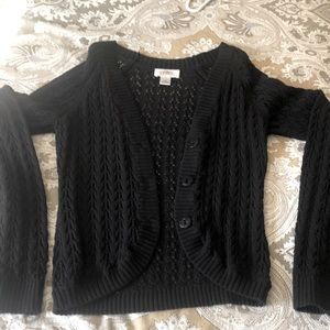 Ann Taylor Loft Black Cardigan Size XS